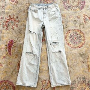 Princess Polly High Waisted Distressed Mom Jeans Size 6